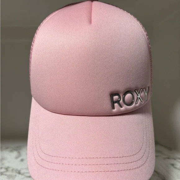 Roxy Light Pink Trucker Hat - Picture 1 of 6